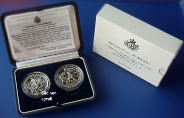 5 & 10 Euro Silbergedenkmünze San Marino 2004