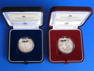 5 & 10 Euro Silbergedenkmünze San Marino 2009