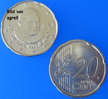 20 Cent Münze Vatikan 2010 unzirkuliert