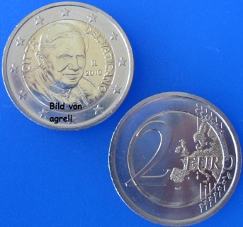 2 Euro Münze Vatikan 2010 unzirkuliert