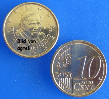 10 Cent Münze Vatikan 2011 unzirkuliert