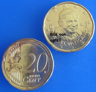 20 Cent Münze Vatikan 2011 unzirkuliert