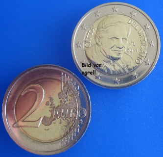2 Euro Münze Vatikan 2011 unzirkuliert