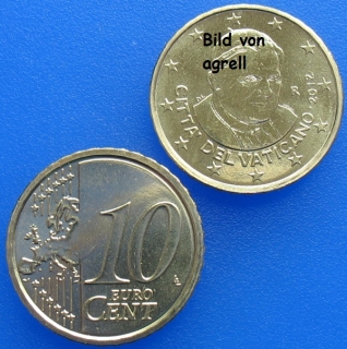 10 Cent Münze Vatikan 2012 unzirkuliert