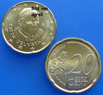 20 Cent Münze Vatikan 2012 unzirkuliert