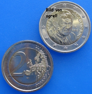 2 Euro Münze Vatikan 2012 unzirkuliert
