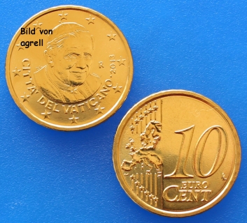 10 Cent Münze Vatikan 2013 unzirkuliert