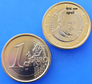 1 Euro Münze Vatikan 2014 unzirkuliert
