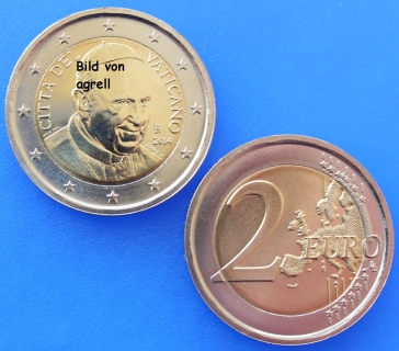 2 Euro Münze Vatikan 2014 unzirkuliert