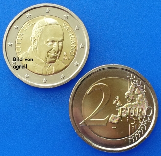 2 Euro Münze Vatikan 2015 unzirkuliert