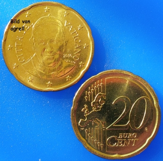 20 Cent Münze Vatikan 2016 unzirkuliert