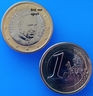 1 Euro Münze Vatikan 2016 unzirkuliert