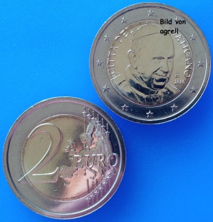 2 Euro Münze Vatikan 2016 unzirkuliert