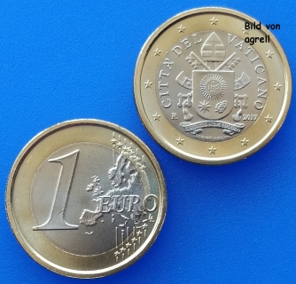 1 Euro Münze Vatikan 2017 unzirkuliert