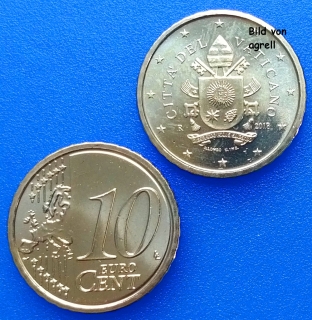 10 Cent Münze Vatikan 2018 unzirkuliert