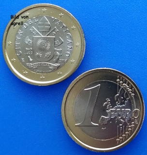 1 Euro Münze Vatikan 2018 unzirkuliert