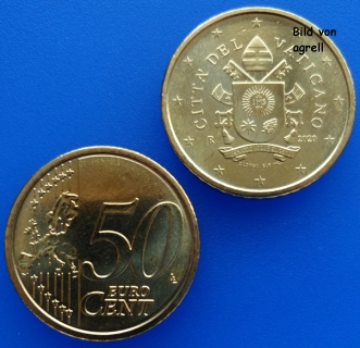 50 Cent Münze Vatikan 2020 unzirkuliert