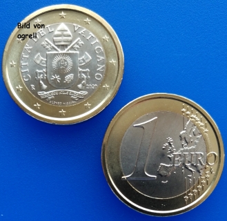 1 Euro Münze Vatikan 2020 unzirkuliert