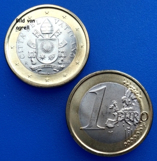 1 Euro Münze Vatikan 2021 unzirkuliert
