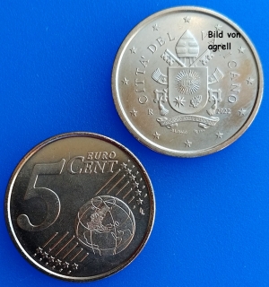 5 Cent Münze Vatikan 2022 unzirkuliert