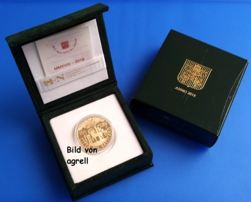100 Euro Goldgedenkmünze Vatikan 2018