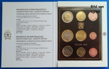 Kursmünzensatz Vatikan 2023 Stgl.