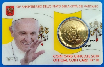 Vatikan Coin card 2019
