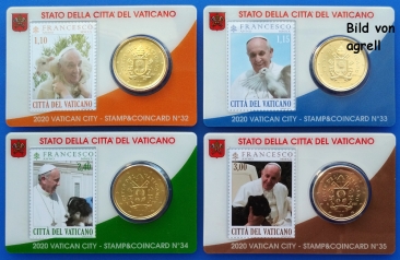 Vatikan Coin card 2020