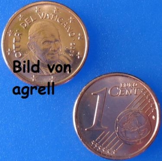 1 Cent Münze Vatikan 2009 unzirkuliert