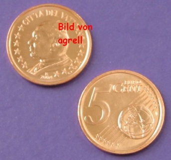 5 Cent Münze Vatikan 2004 unzirkuliert