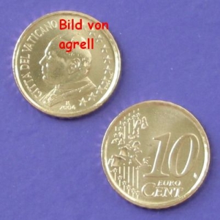 10 Cent Münze Vatikan 2004 unzirkuliert