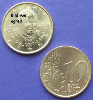 10 Cent Münze Vatikan 2006 unzirkuliert