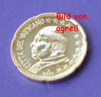 20 Cent Münze Vatikan 2003 unzirkuliert