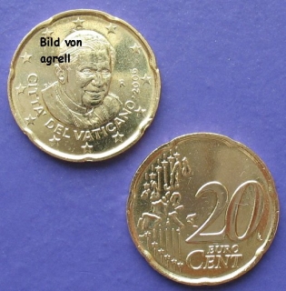 20 Cent Münze Vatikan 2006 unzirkuliert
