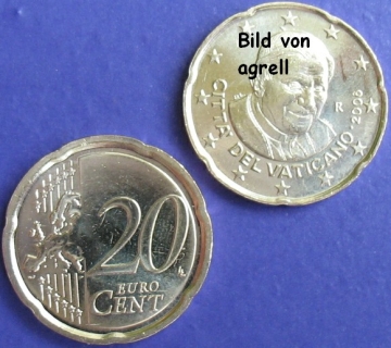 20 Cent Münze Vatikan 2008 unzirkuliert