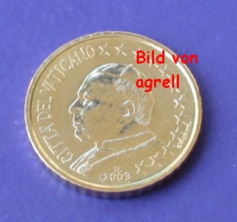 50 Cent Münze Vatikan 2003 unzirkuliert