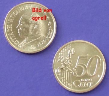 50 Cent Münze Vatikan 2004 unzirkuliert