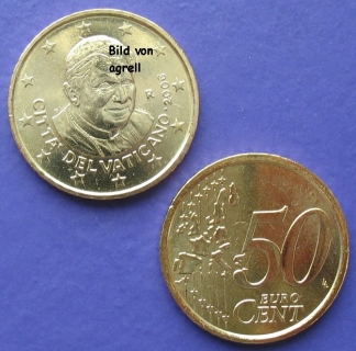 50 Cent Münze Vatikan 2006 unzirkuliert