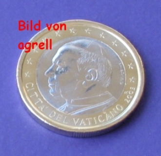 1 Euro Münze Vatikan 2003 unzirkuliert