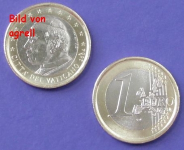 1 Euro Münze Vatikan 2004 unzirkuliert