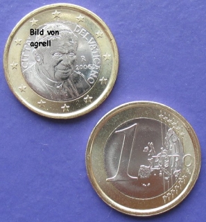 1 Euro Münze Vatikan 2006 unzirkuliert
