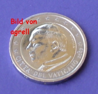 2 Euro Münze Vatikan 2003 unzirkuliert