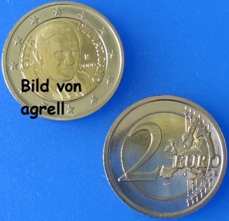 2 Euro Münze Vatikan 2009 unzirkuliert