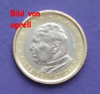 1 Euro Münze Vatikan 2002 unzirkuliert