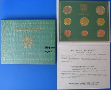 Kursmünzensatz Vatikan 2010 Stgl.
