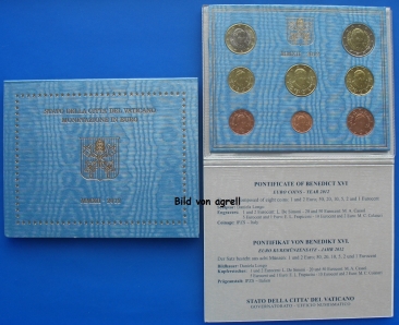 Kursmünzensatz Vatikan 2012 Stgl.