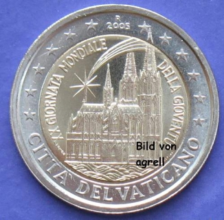 2 Euro Gedenkmünze Vatikan 2005