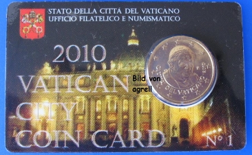 Vatikan Coin card 2010