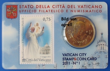 Vatikan Coin card 2011