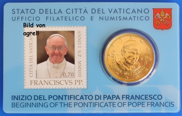 Vatikan Coin card 2013